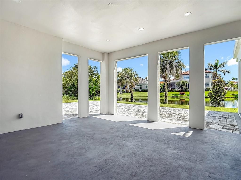Empty room, Interior, Recessed Lighting, Sun Room