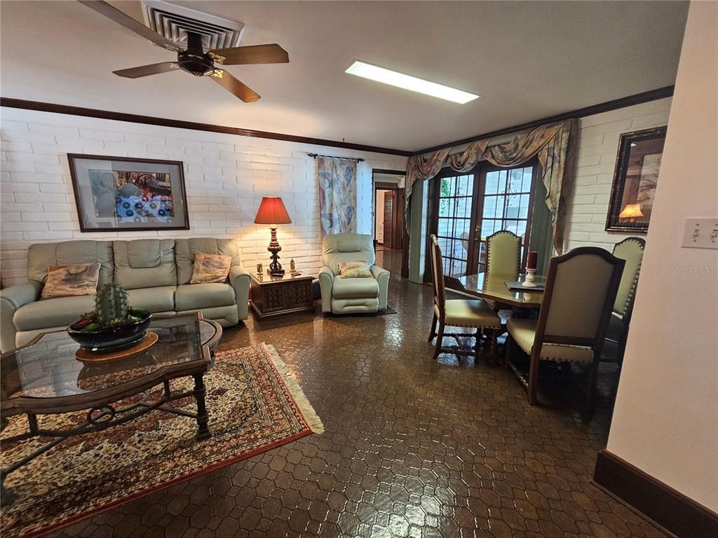 Dining room, Interior, Living room, Stone Walls