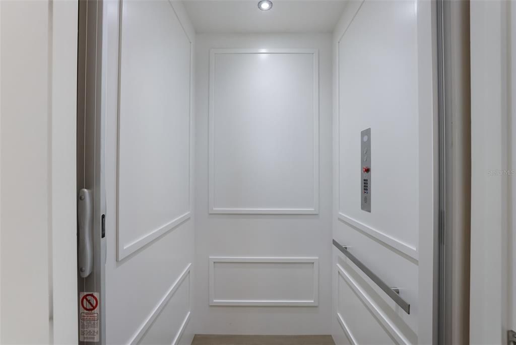 Elevator, Interior, Recessed Lighting