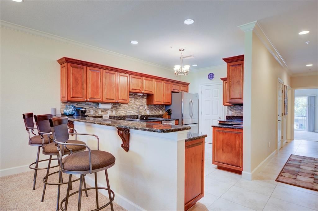 Chandelier, Interior, Kitchen, Recessed Lighting
