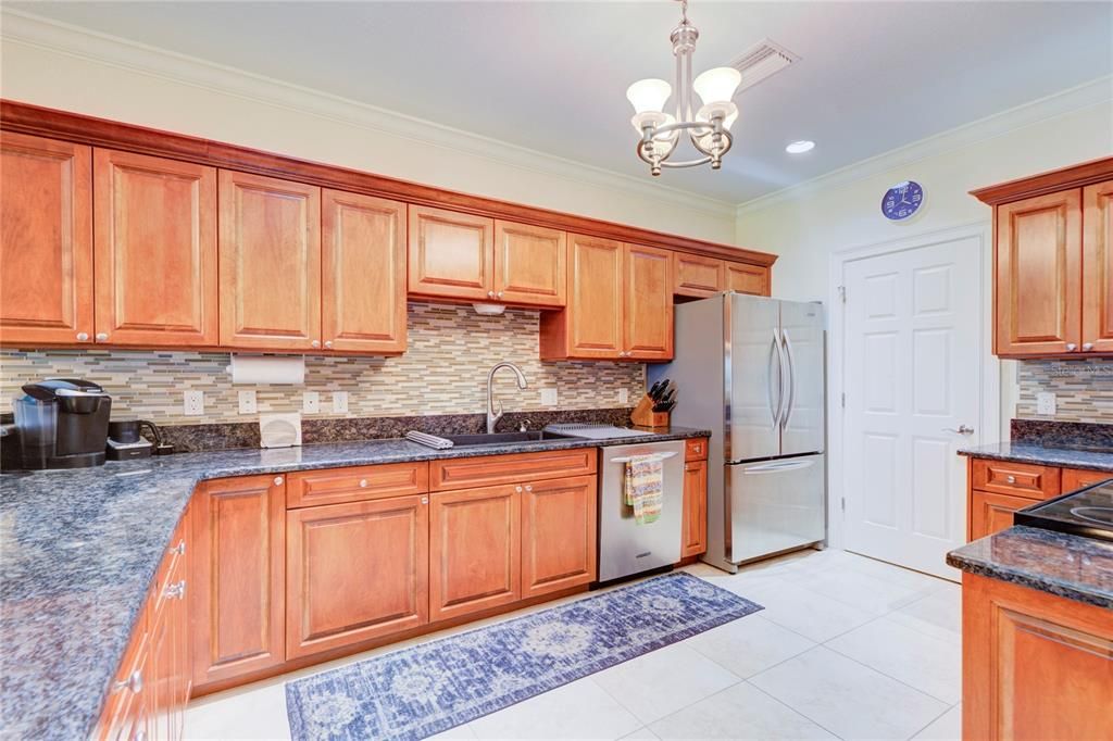 Chandelier, Interior, Kitchen, Recessed Lighting
