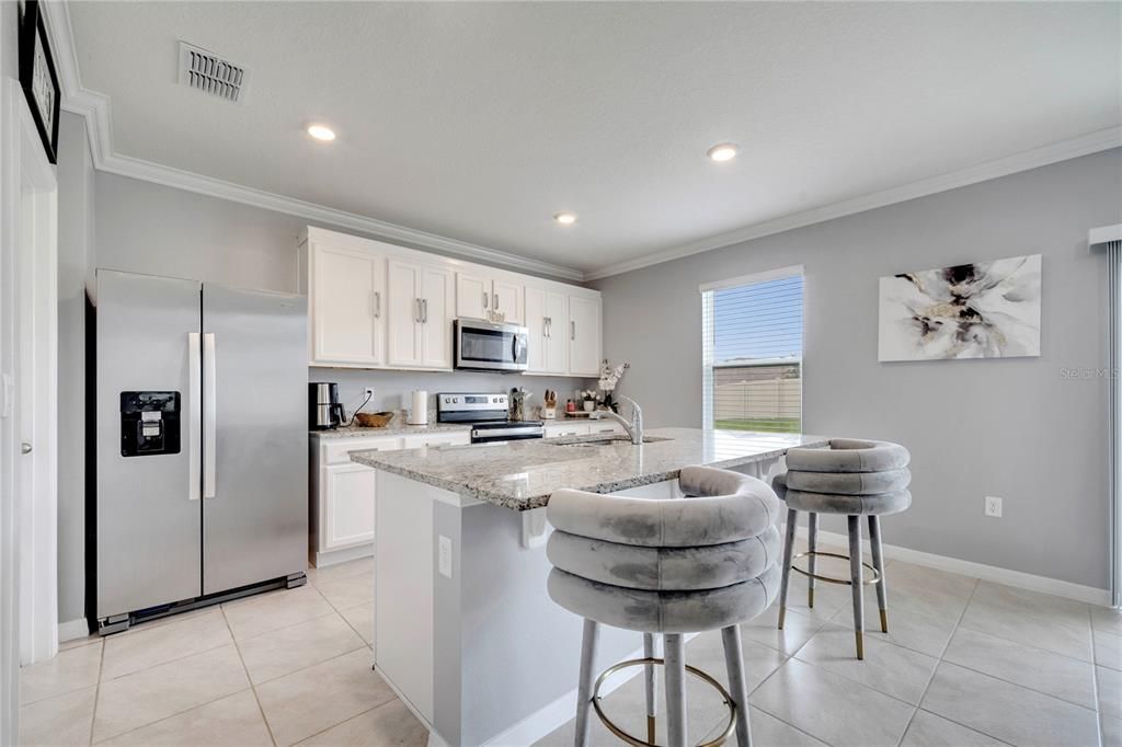 Interior, Kitchen, Recessed Lighting, Stainless Steel Appliances