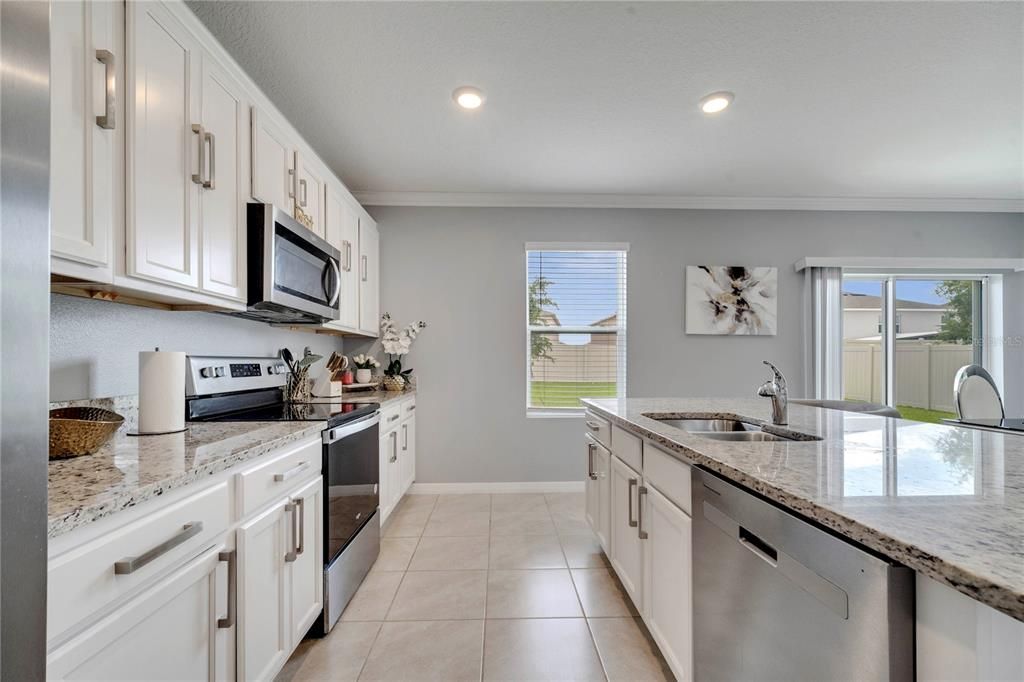 Interior, Kitchen, Recessed Lighting, Stainless Steel Appliances