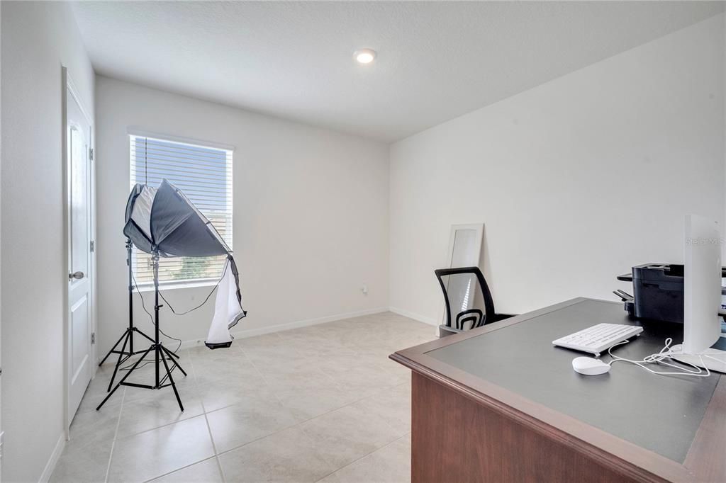 Home Office, Interior, Recessed Lighting