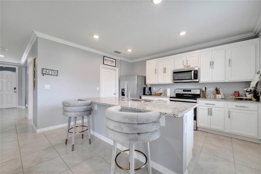 Interior, Kitchen, Recessed Lighting, Stainless Steel Appliances