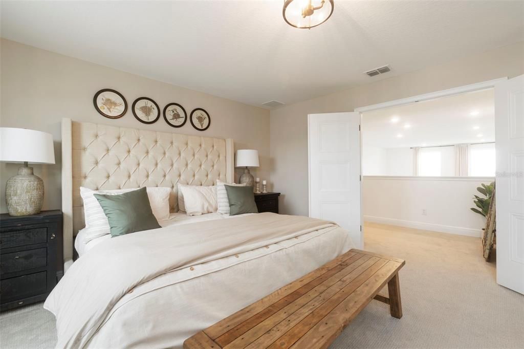 Bedroom, Interior, Recessed Lighting