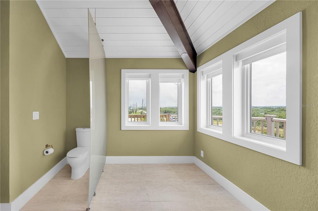 Bathroom, Empty room, Interior, Wooden Beams