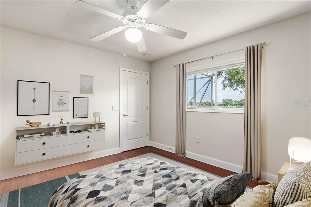 Bedroom, Interior, Wood Texture Flooring