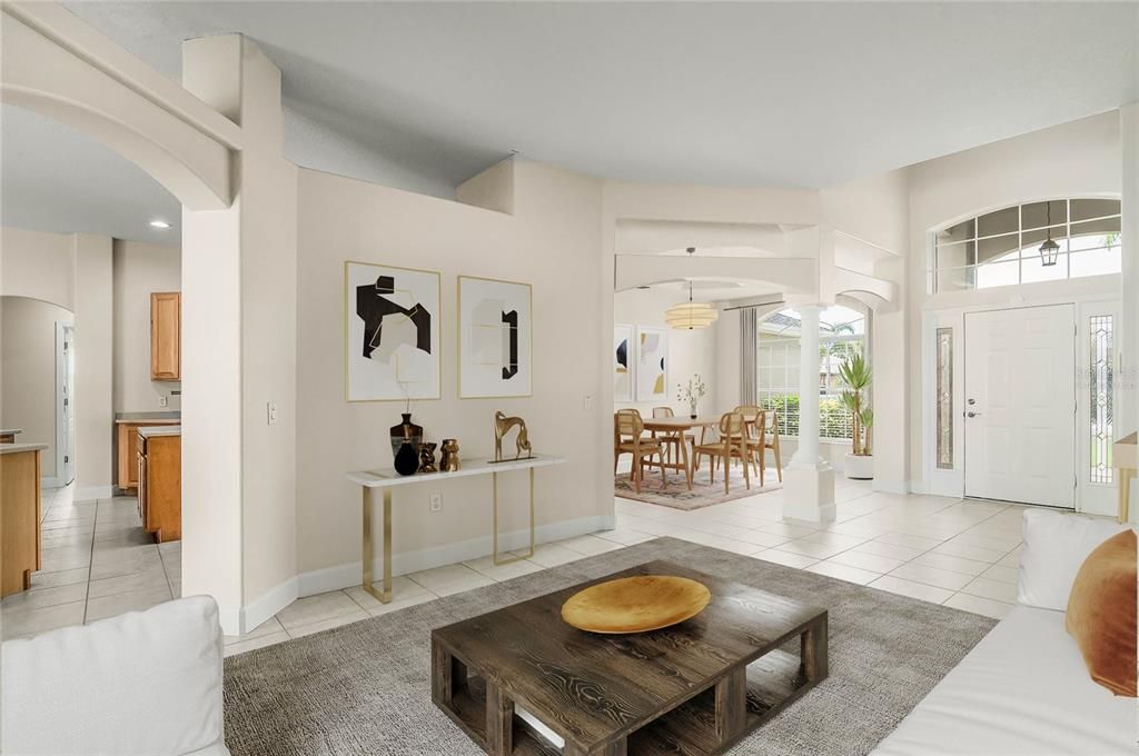 Dining room, Interior, Pendant Lights, Recessed Lighting