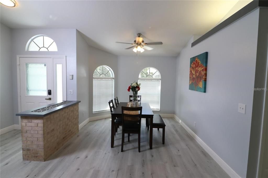 Dining room, Interior, Wood Texture Flooring
