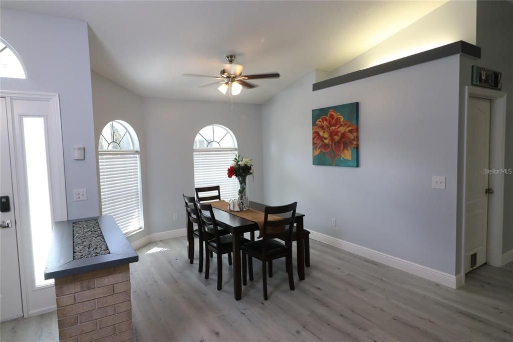 Dining room, Interior, Wood Texture Flooring