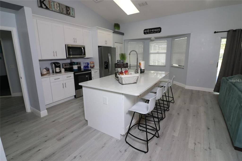Interior, Kitchen, Wood Texture Flooring