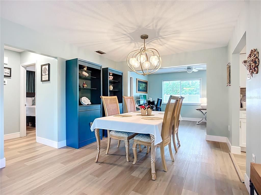 Dining room, Interior, Wood Texture Flooring