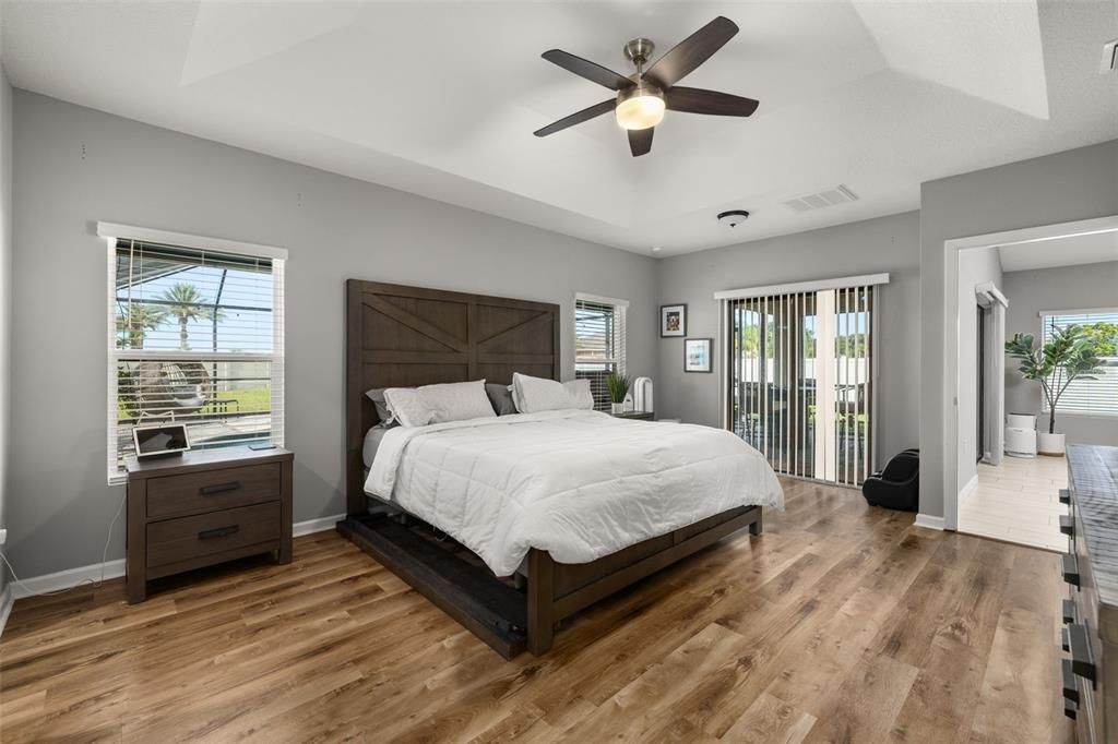 Bedroom, Interior, Wood Texture Flooring