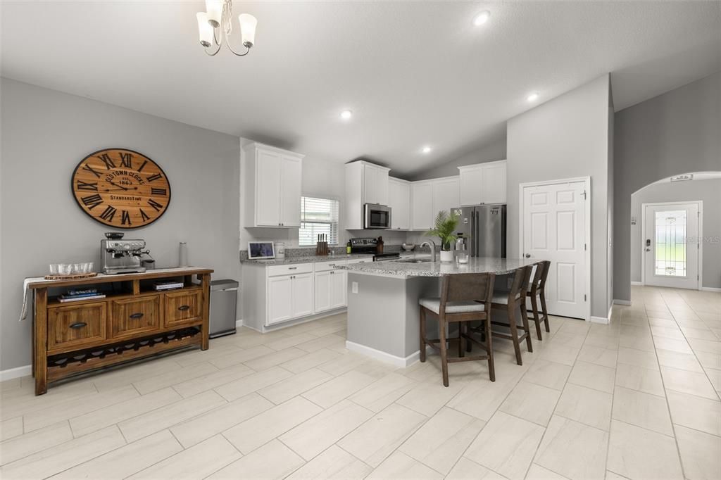 Interior, Kitchen, Recessed Lighting, Stainless Steel Appliances