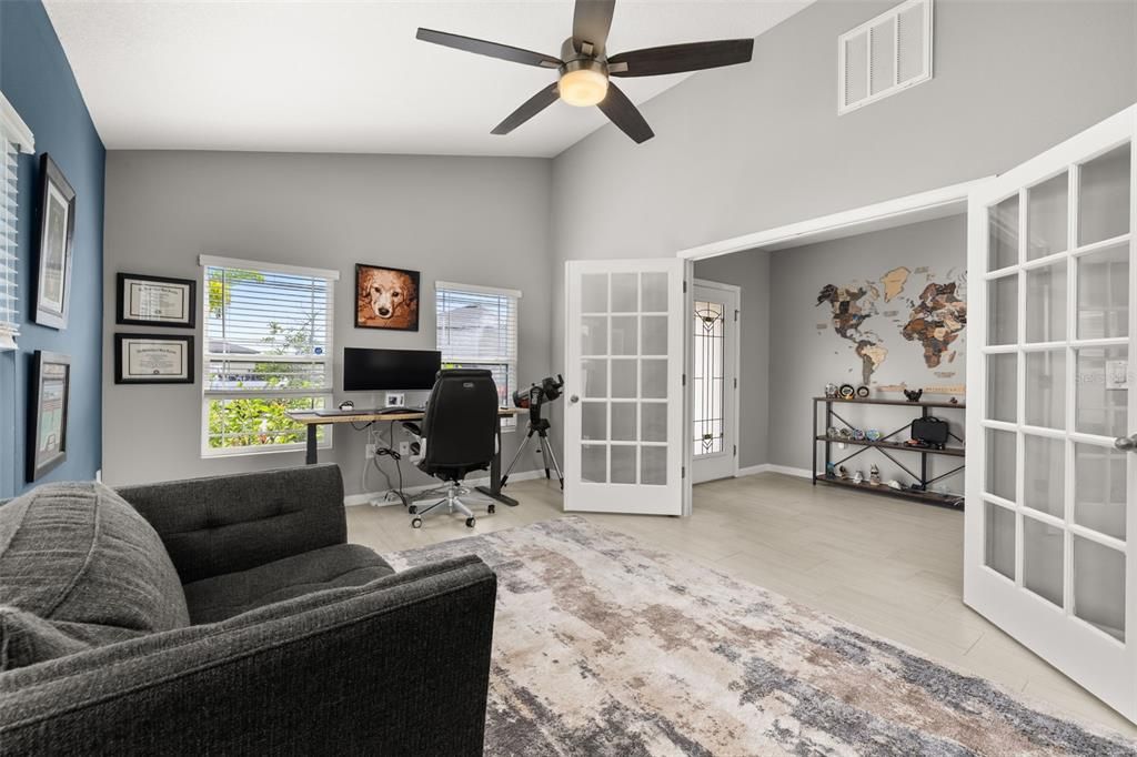 Home Office, Interior, Wood Texture Flooring