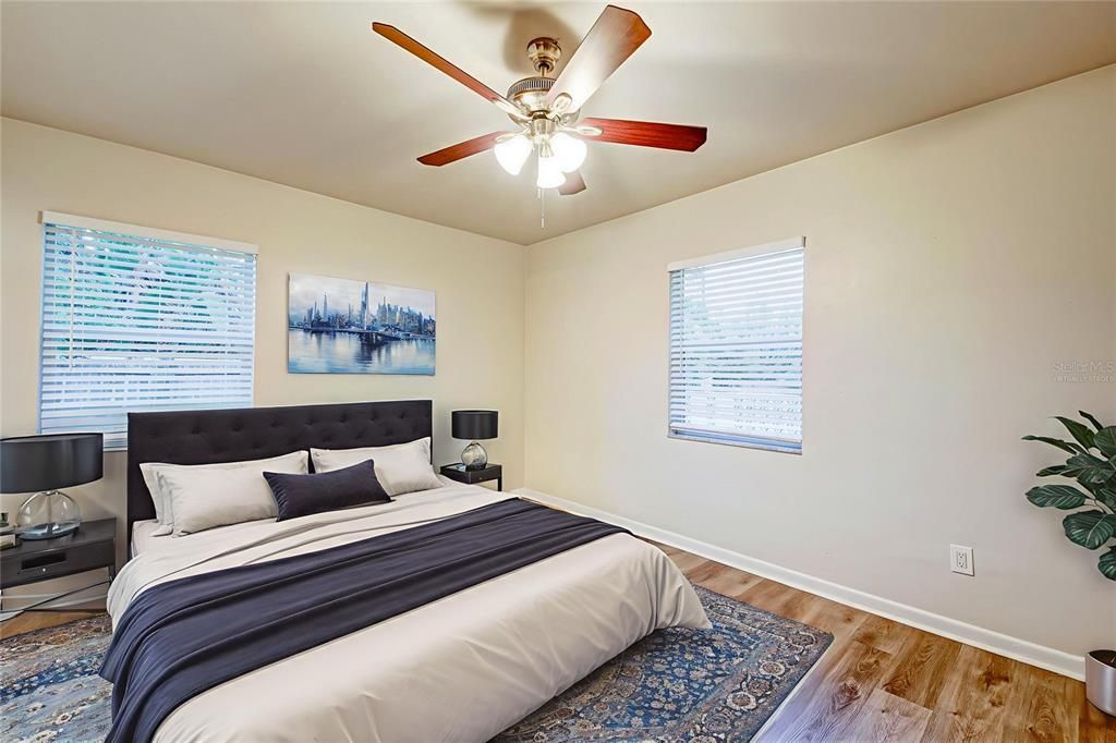 Bedroom, Interior, Wood Texture Flooring
