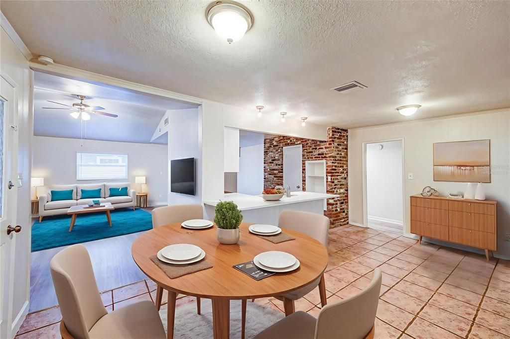 Dining room, Interior, Living room