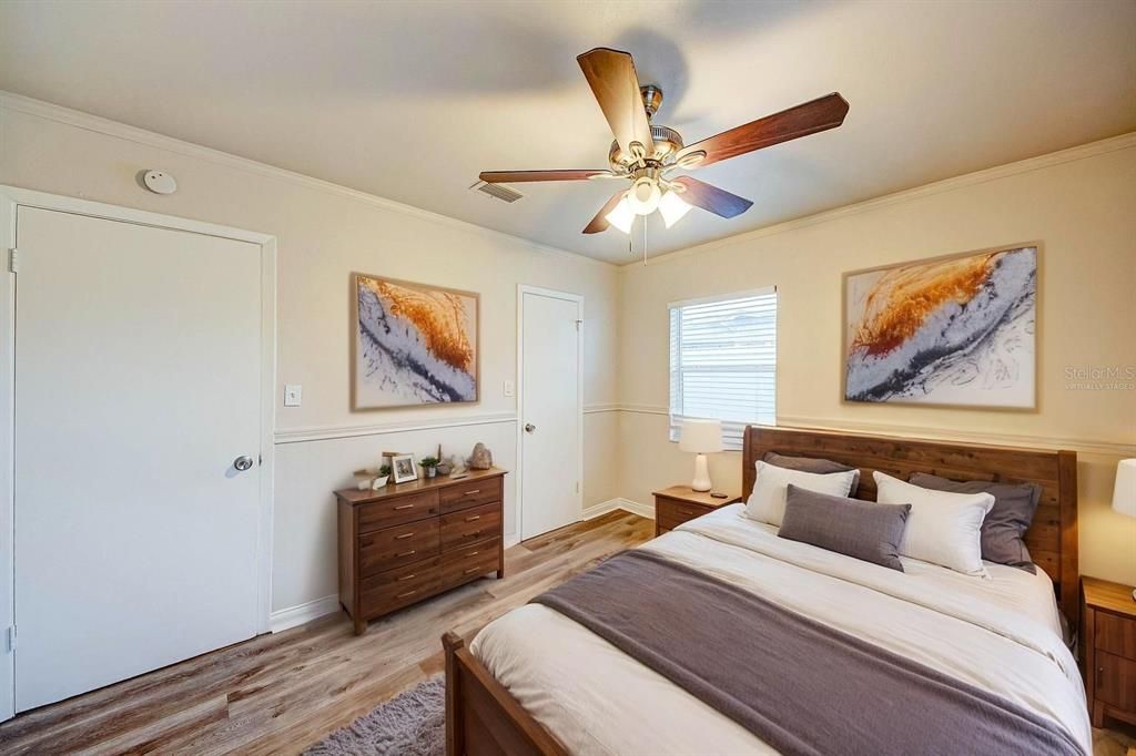 Bedroom, Interior, Wood Texture Flooring
