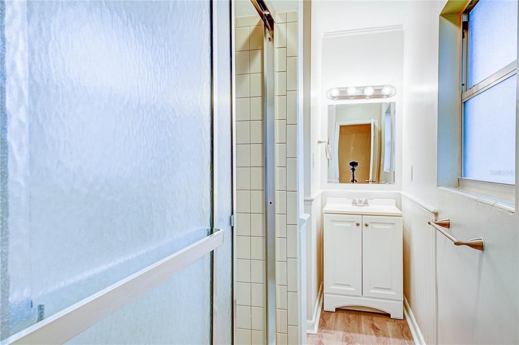 Bathroom, Interior, Wood Texture Flooring
