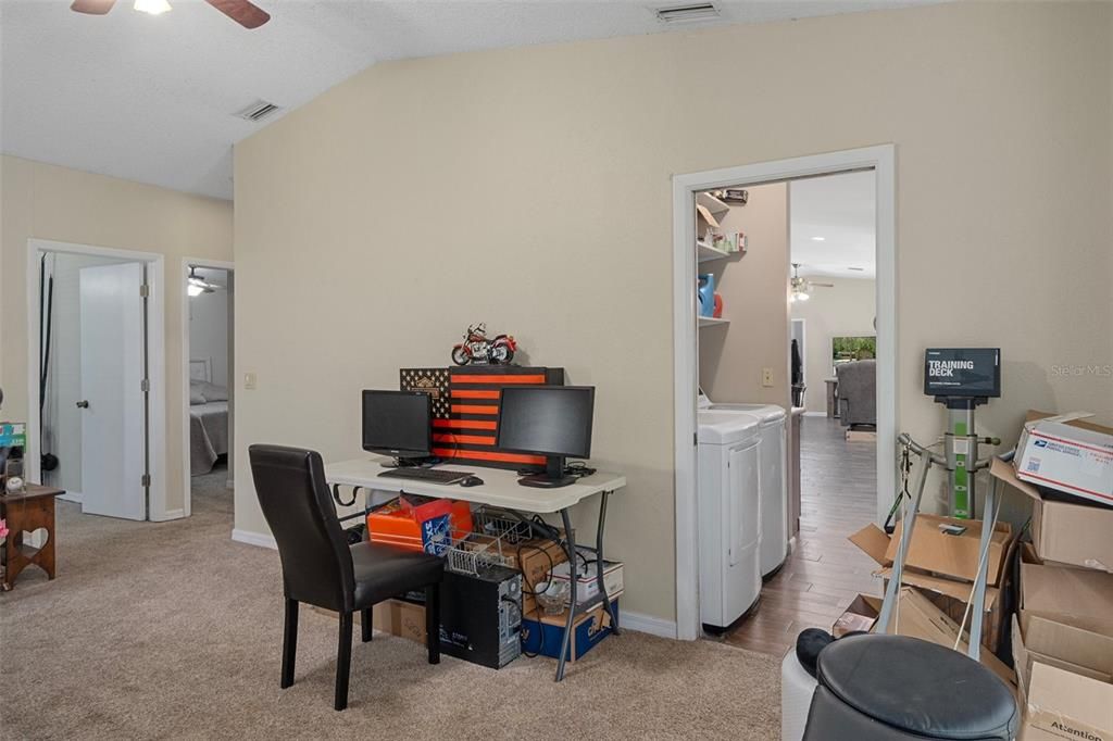 Home Office, Interior, Recessed Lighting