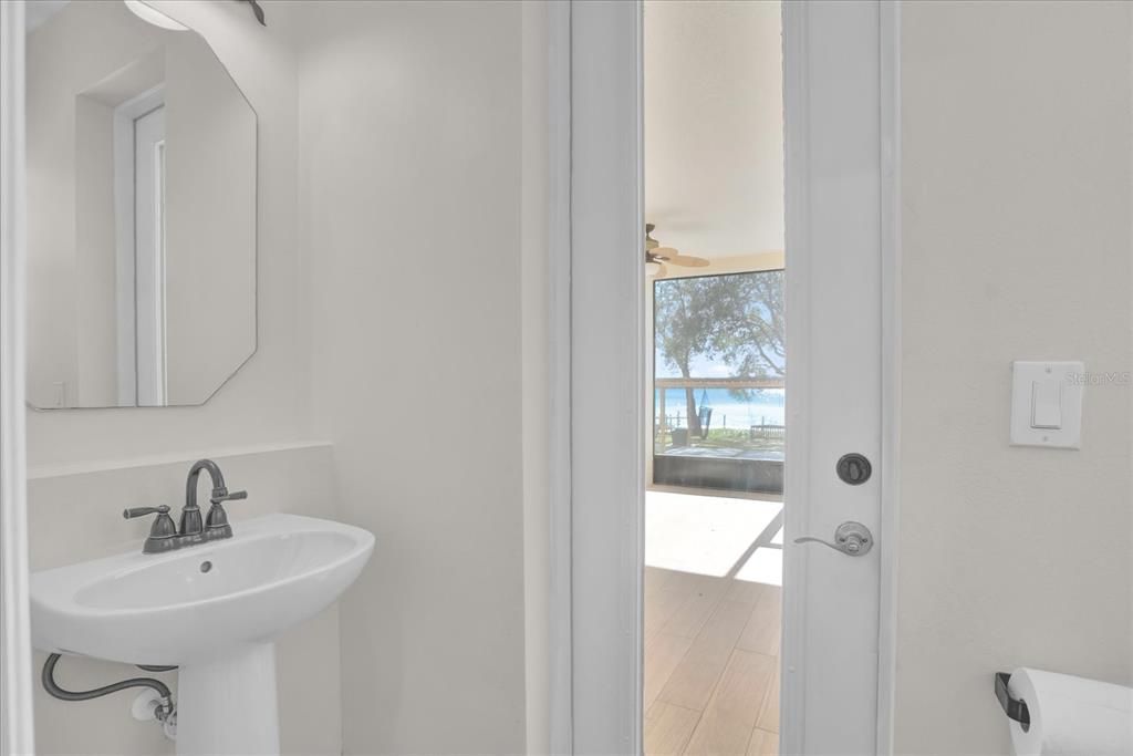 Bathroom, Interior, Wood Texture Flooring