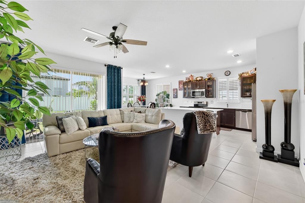 Interior, Kitchen, Living room, Recessed Lighting, Stainless Steel Appliances