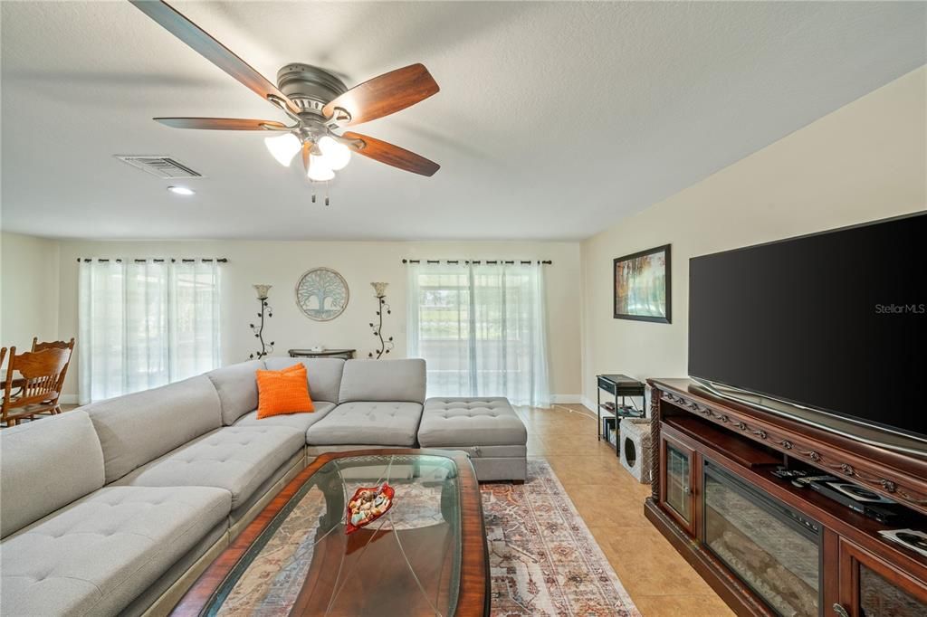 Interior, Living room, Recessed Lighting