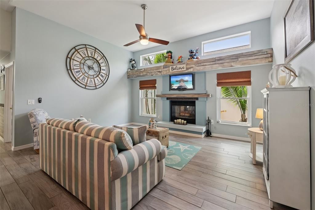 Fireplace, Interior, Living room, Wood Texture Flooring