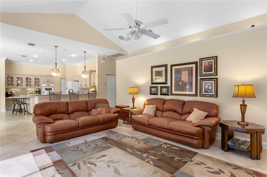 Interior, Kitchen, Living room, Pendant Lights, Recessed Lighting, Stainless Steel Appliances