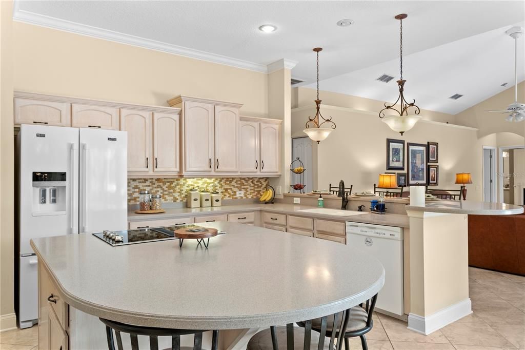 Interior, Kitchen, Pendant Lights, Recessed Lighting