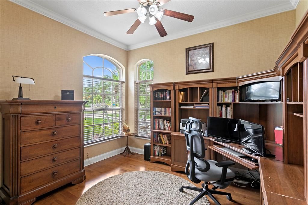 Home Office, Interior, Wood Texture Flooring