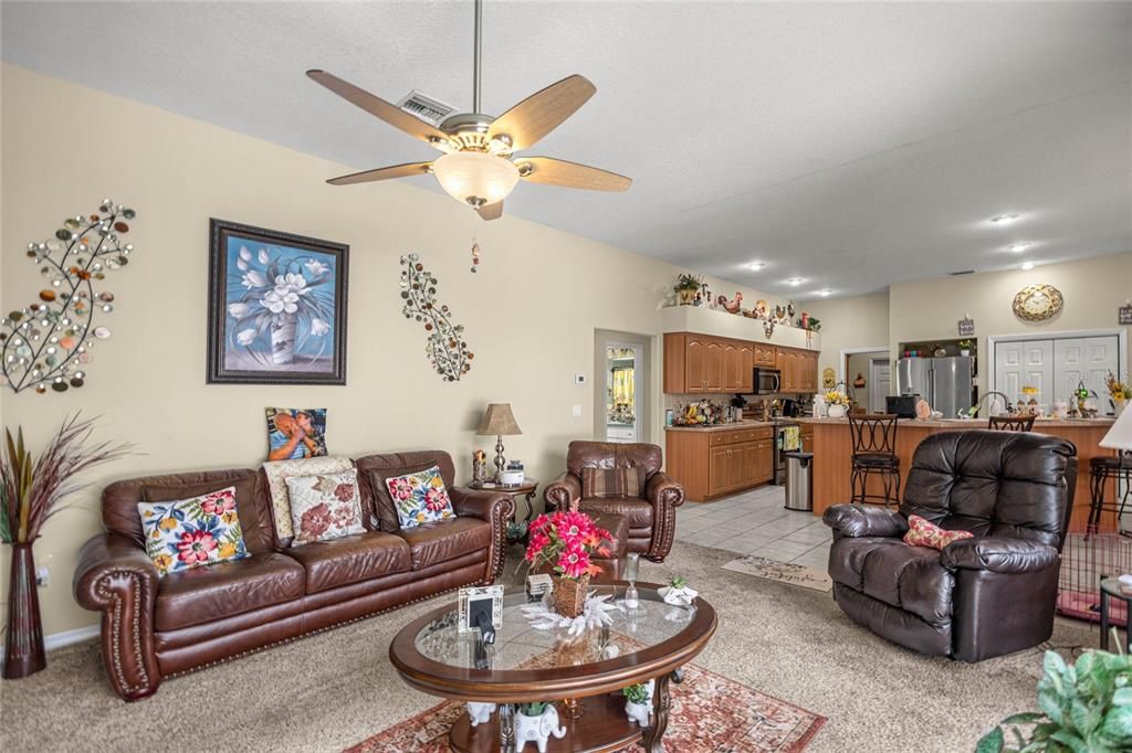 Interior, Kitchen, Living room, Recessed Lighting