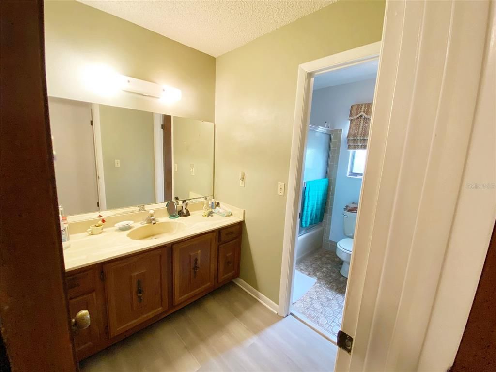 Bathroom, Interior, Wood Texture Flooring