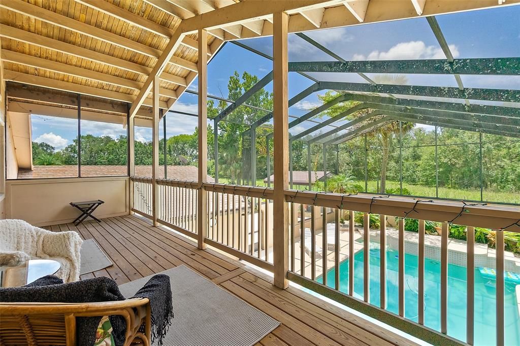 Glass Ceilings, Interior, Pool, Sun Room, Wood Texture Flooring