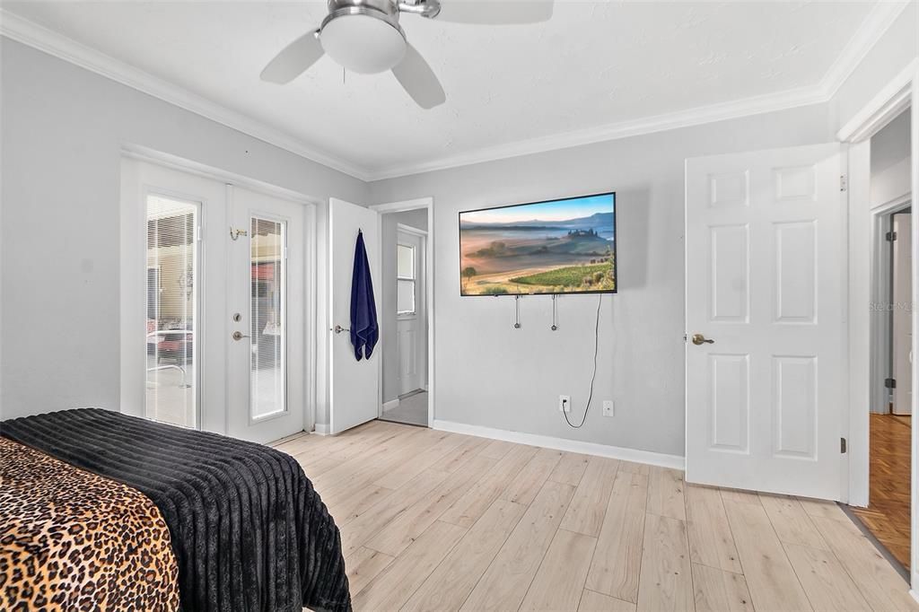 Bedroom, Interior, Wood Texture Flooring
