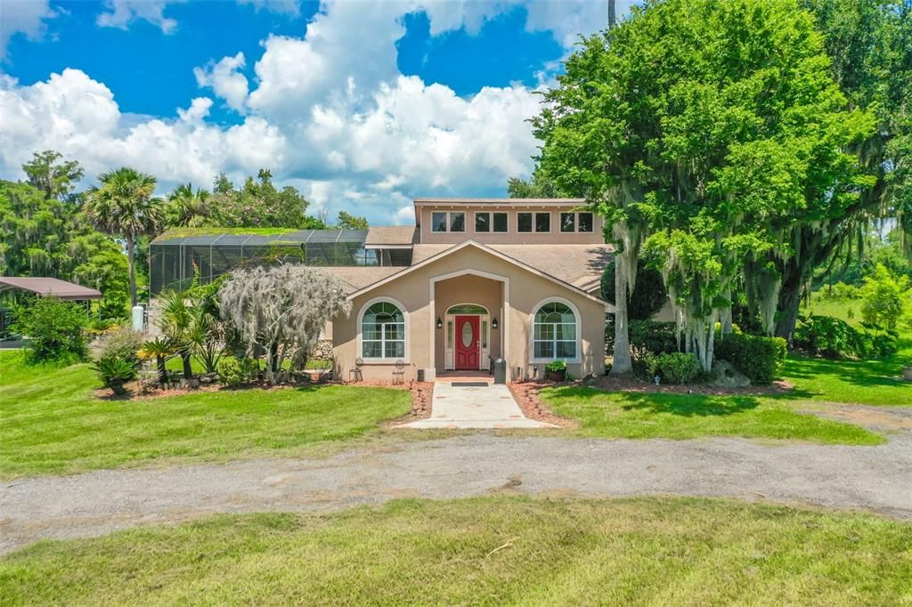 Backyard, Exterior, Facade, Mediterranean