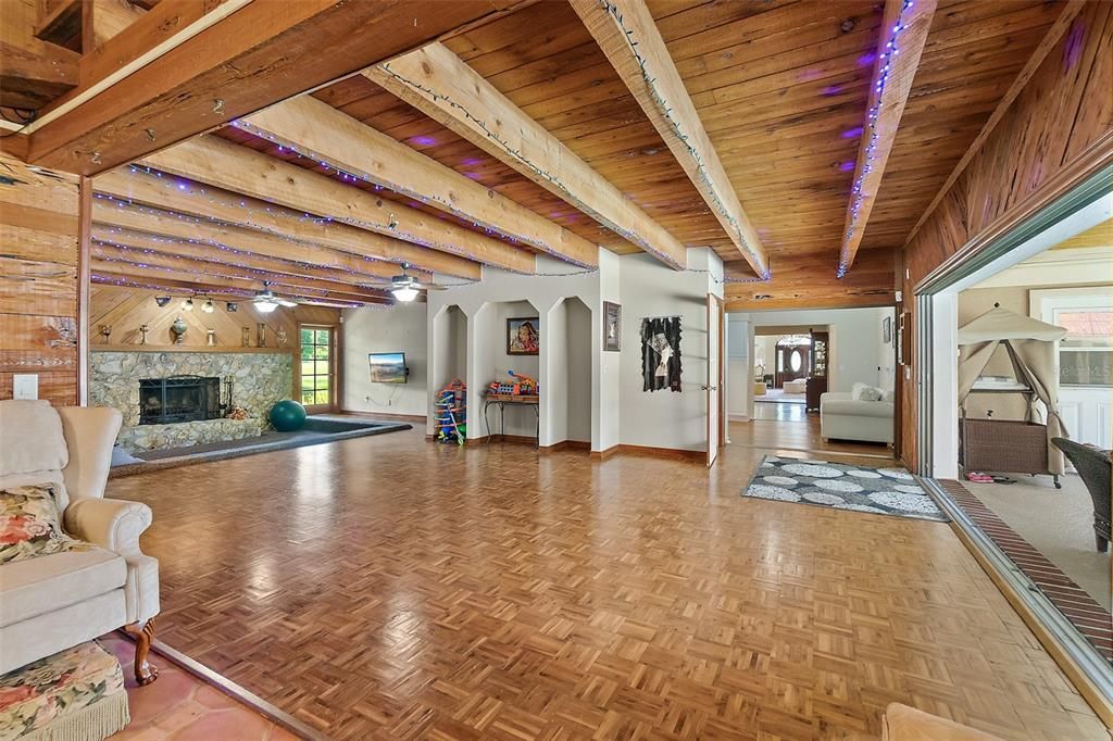 Fireplace, Interior, Wooden Beams, Wooden Ceilings, Wood Texture Flooring