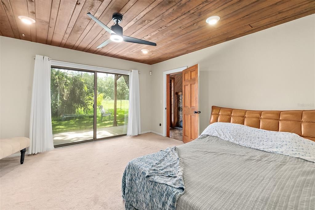 Bedroom, Interior, Recessed Lighting, Wooden Ceilings