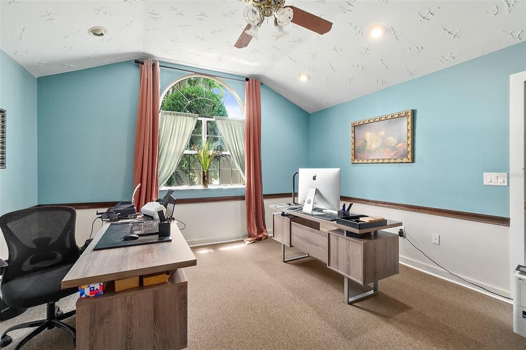 Home Office, Interior, Recessed Lighting