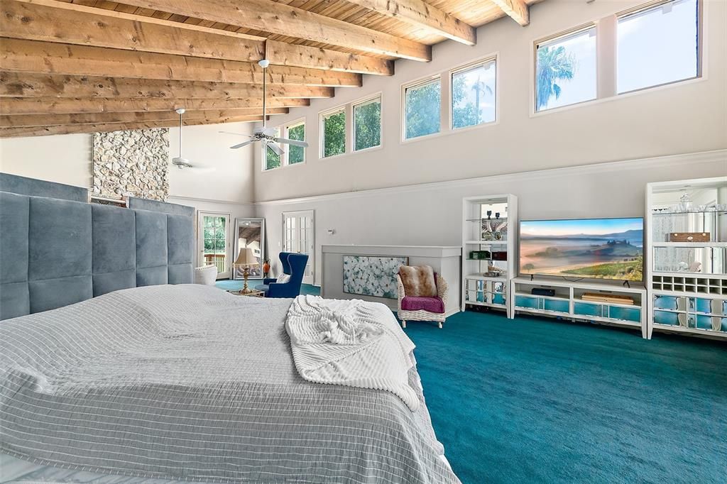 Bedroom, Interior, Wooden Beams, Wooden Ceilings