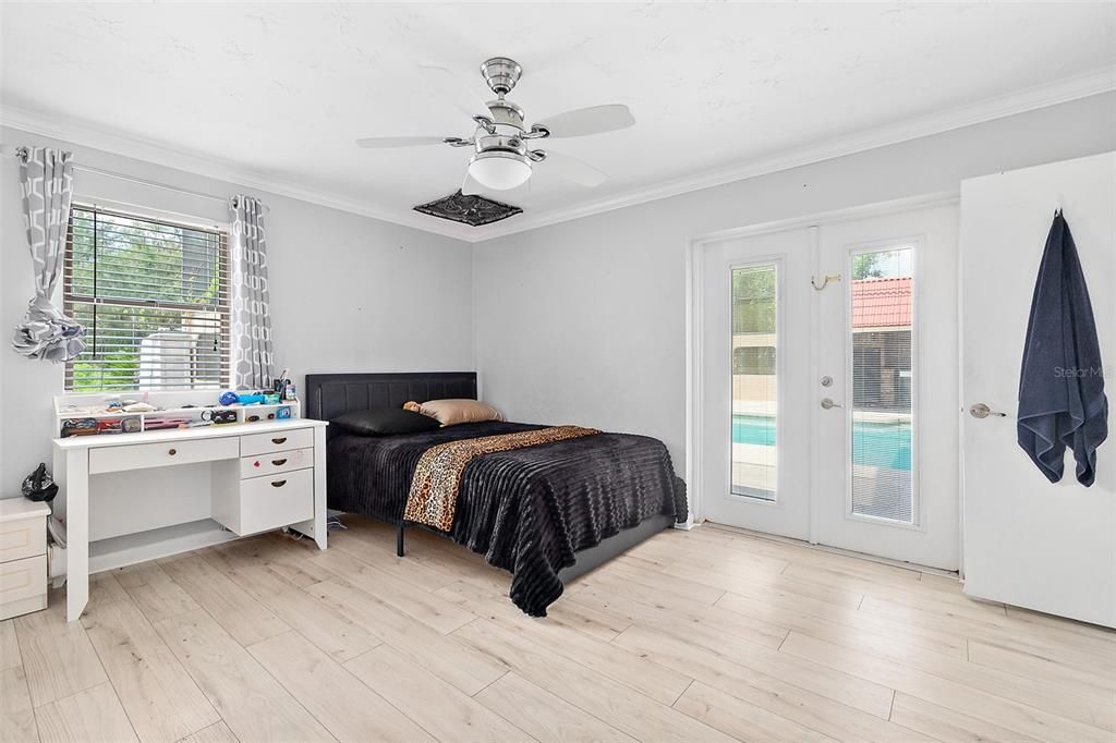 Bedroom, Interior, Wood Texture Flooring