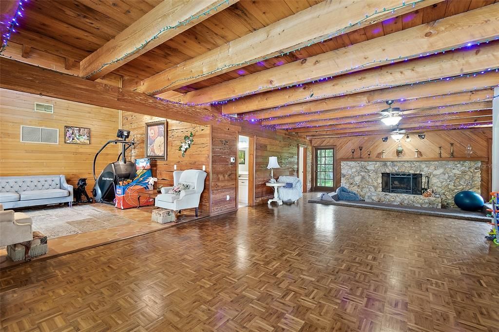 Fireplace, Interior, Wooden Beams, Wooden Ceilings, Wood Texture Flooring, Wooden Walls