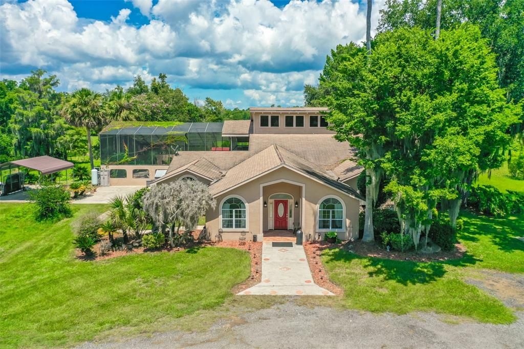 Backyard, Exterior, Facade, Mediterranean