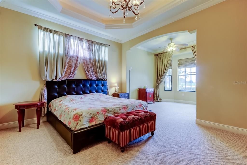 Bedroom, Chandelier, Interior