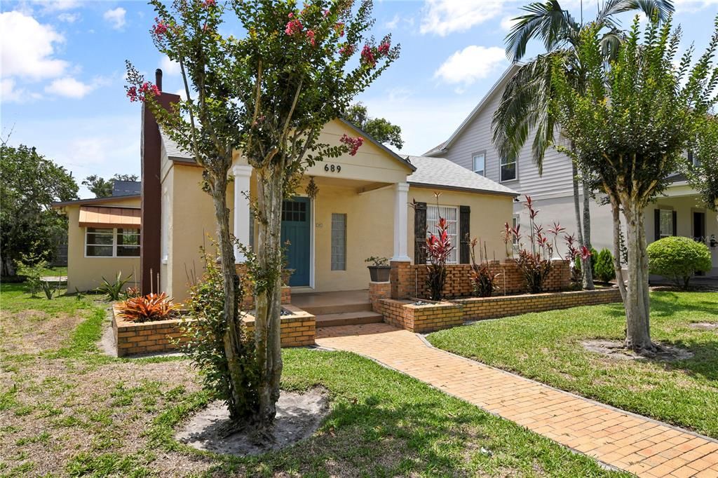 Backyard, Exterior, Facade, Spanish Mediterranean