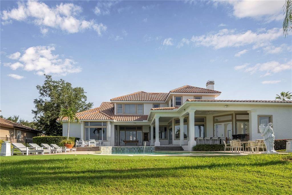 Backyard, Exterior, Facade, Mediterranean