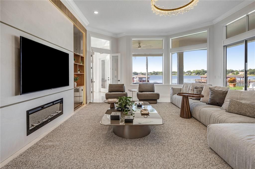 Interior, Living room, Recessed Lighting, Water