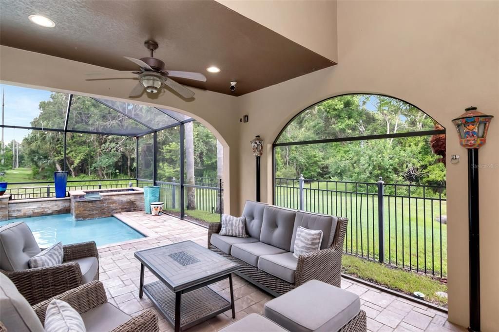 Interior, Living room, Pool, Recessed Lighting, Sun Room