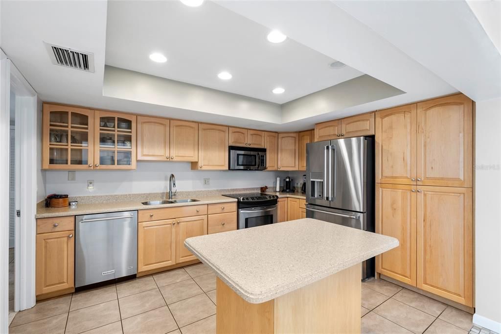 Interior, Kitchen, Recessed Lighting, Stainless Steel Appliances